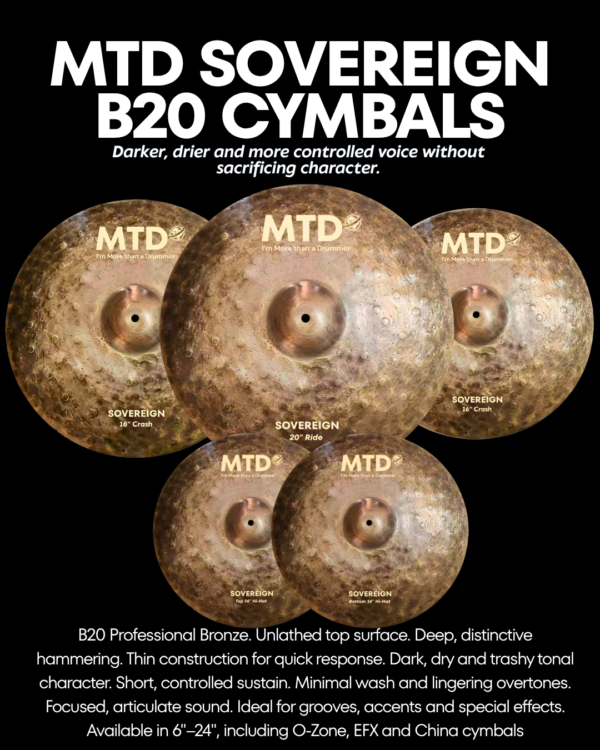 MTD Sovereign Series (Pro B20 Cymbals)